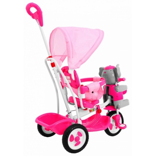 Pierwszy Rowerek Słoń RÓŻOWY B35-2